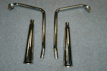 Example of 2-2 All Chrome Megaphone Exhaust